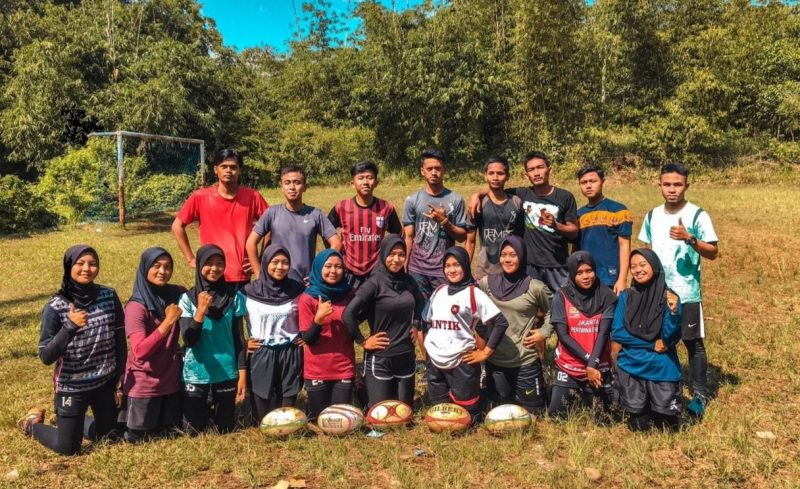 Kontingen Cabang Olahraga Rugby Kecamatan Banyuresmi di Porkab Garut