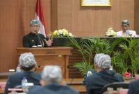 Gubernur Jawa Barat Ridwan Kamil menghadiri HUT Kota Tasikmalaya ke-21 (foto: Diskominfo)
