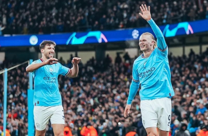 Manchester City Lolos ke perempat final liga champions. Foto: Instagram@mancity.