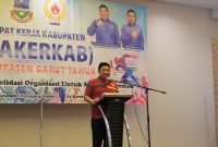 Koni Kabupaten Garut menggelar Rapat Kerja Kabupaten (Rakerkab) bertempat di Fave Hotel, Garut (foto: diskominfo).